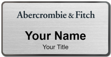 Custom name badges for Abercrombie and Fitch