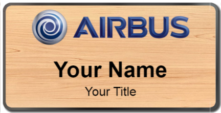 Custom name badges for Airbus