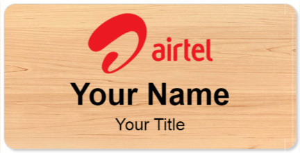 Custom name badges for Airtel