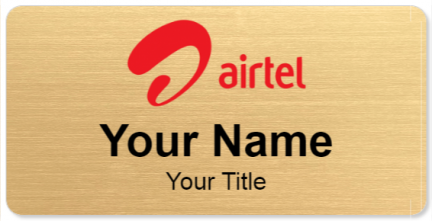 Custom name badges for Airtel