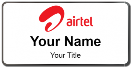 Custom name badges for Airtel