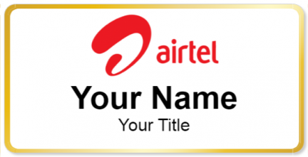 Custom name badges for Airtel