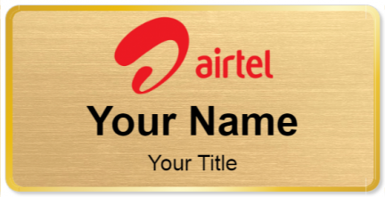 Custom name badges for Airtel