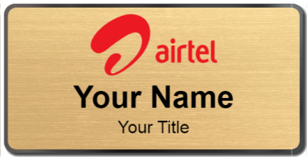 Custom name badges for Airtel