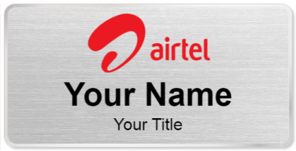 Custom name badges for Airtel