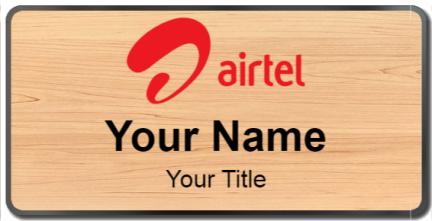 Custom name badges for Airtel