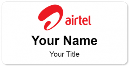 Custom name badges for Airtel