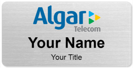 Custom name badges for Algar Telecom