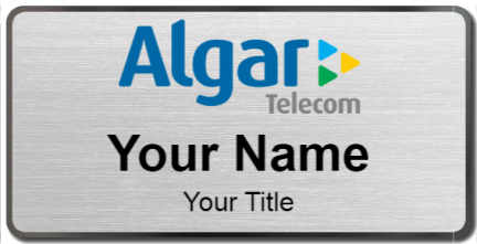 Custom name badges for Algar Telecom