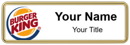 Custom name badges for Burger King Original