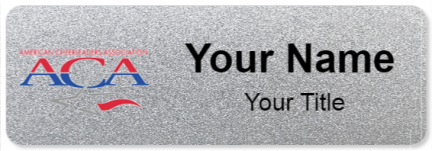 Custom name badges for American Cheerleader Association