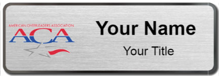 Custom name badges for American Cheerleader Association