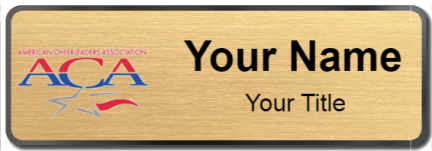 Custom name badges for American Cheerleader Association