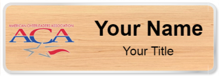 Custom name badges for American Cheerleader Association