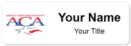 Custom name badges for American Cheerleader Association