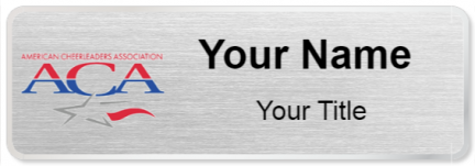 Custom name badges for American Cheerleader Association