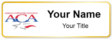 Custom name badges for American Cheerleader Association