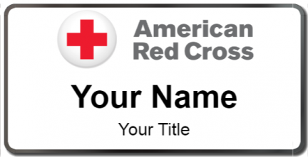 Custom name badges for American Red Cross