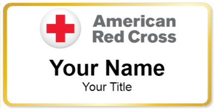 Custom name badges for American Red Cross