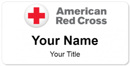 Custom name badges for American Red Cross