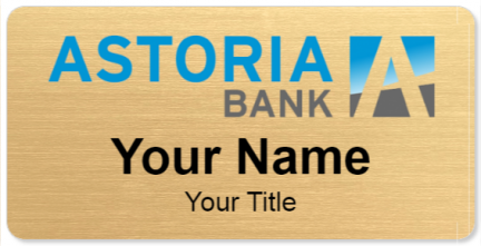 Custom name badges for Astoria Bank