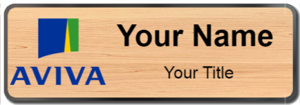 Custom name badges for Aviva