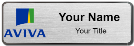 Custom name badges for Aviva