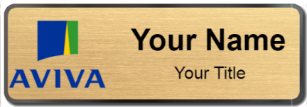Custom name badges for Aviva