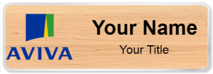 Custom name badges for Aviva