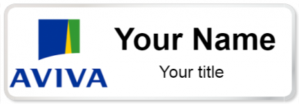 Custom name badges for Aviva