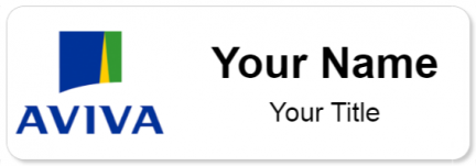Custom name badges for Aviva