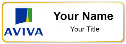 Custom name badges for Aviva