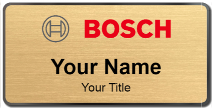 Custom name badges for Bosch
