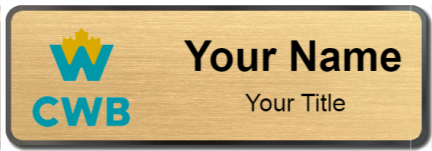 Custom name badges for Canadian Western Bank