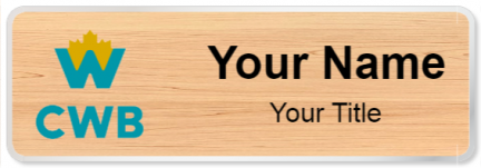 Custom name badges for Canadian Western Bank