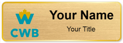 Custom name badges for Canadian Western Bank