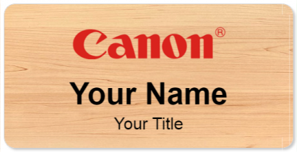 Custom name badges for Canon
