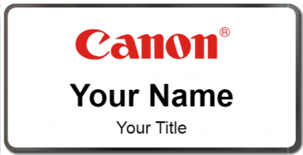 Custom name badges for Canon