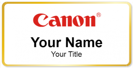 Custom name badges for Canon