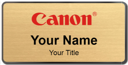 Custom name badges for Canon