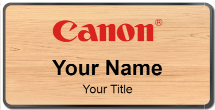 Custom name badges for Canon