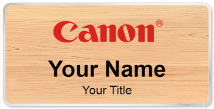Custom name badges for Canon