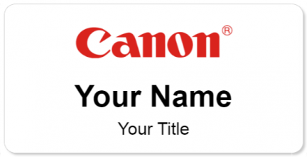 Custom name badges for Canon