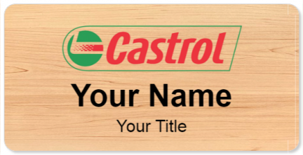 Custom name badges for Castrol