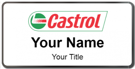Custom name badges for Castrol