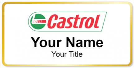 Custom name badges for Castrol