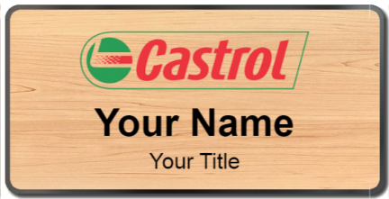 Custom name badges for Castrol