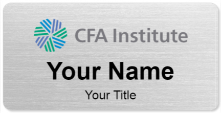 Custom name badges for CFA Institute
