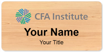 Custom name badges for CFA Institute