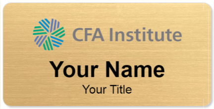 Custom name badges for CFA Institute